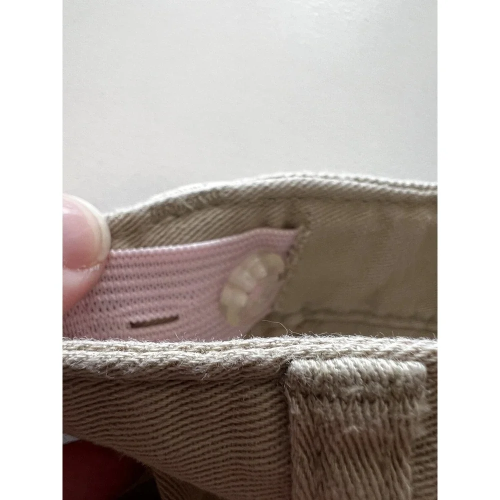 OLD NAVY Girls Kids Size 5 Shorts Khakis Chinos Tan Bermuda Adjustable Waist